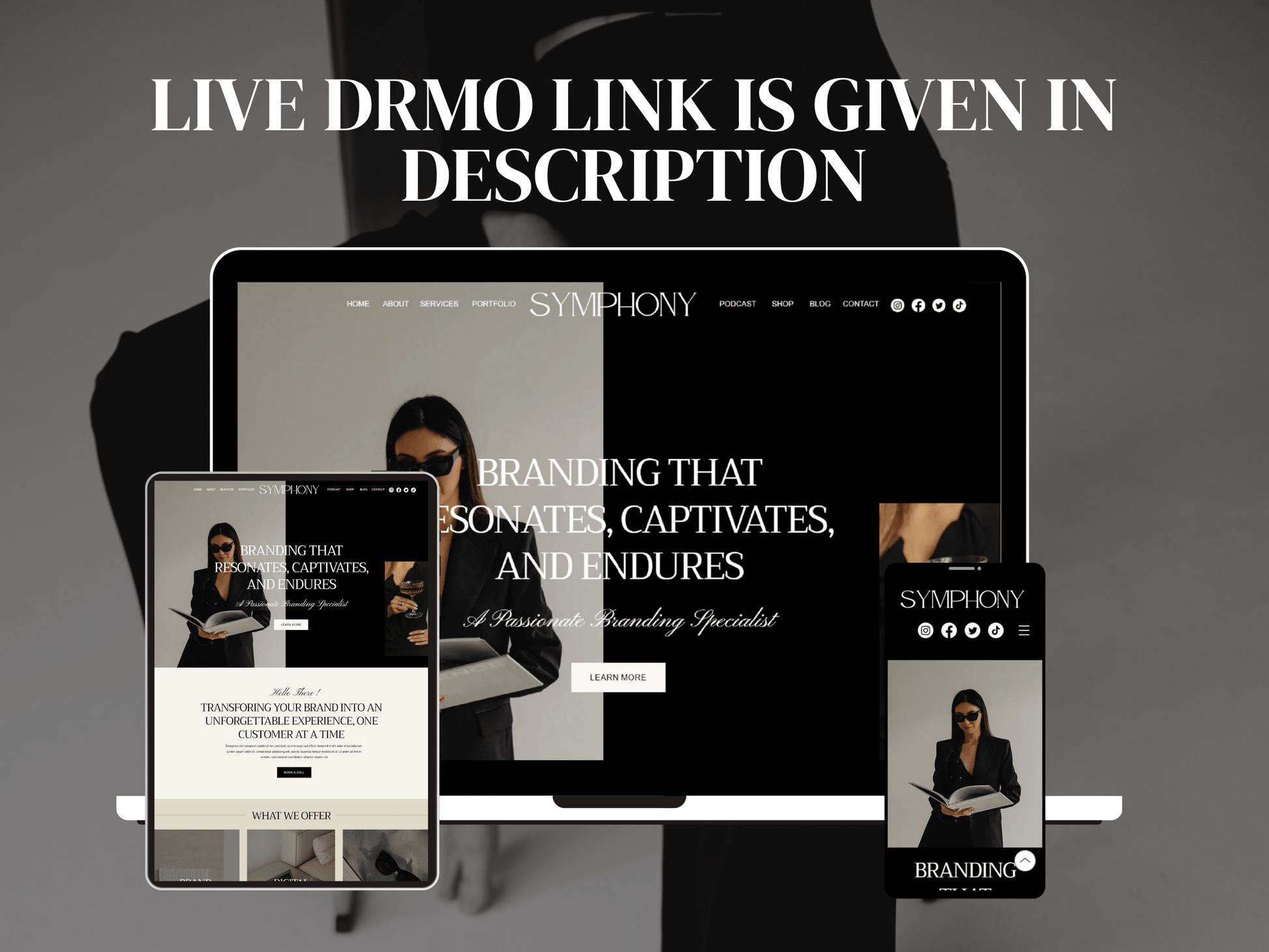 Luxury Wix Website For Brand Manager - Advertfox