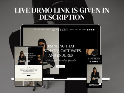 Luxury Wix Website Template for Creatives, Brand Managers - Advertfox