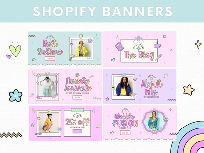 Wobble Fusion Shopify Store Banners