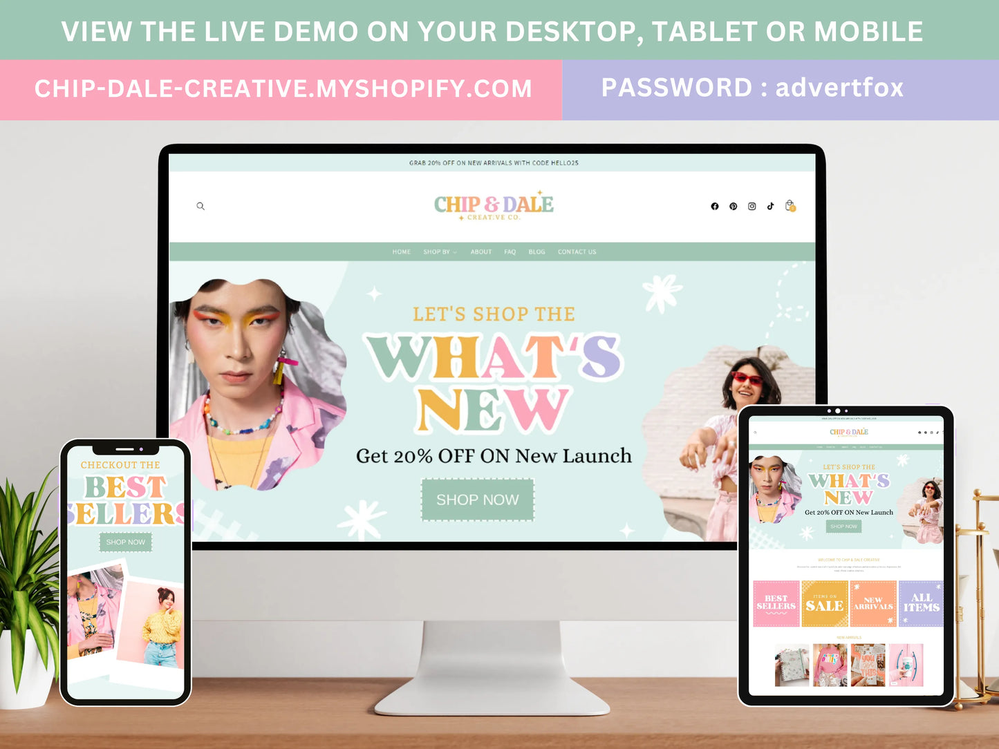 Pastel Shopify Theme - Advertfox