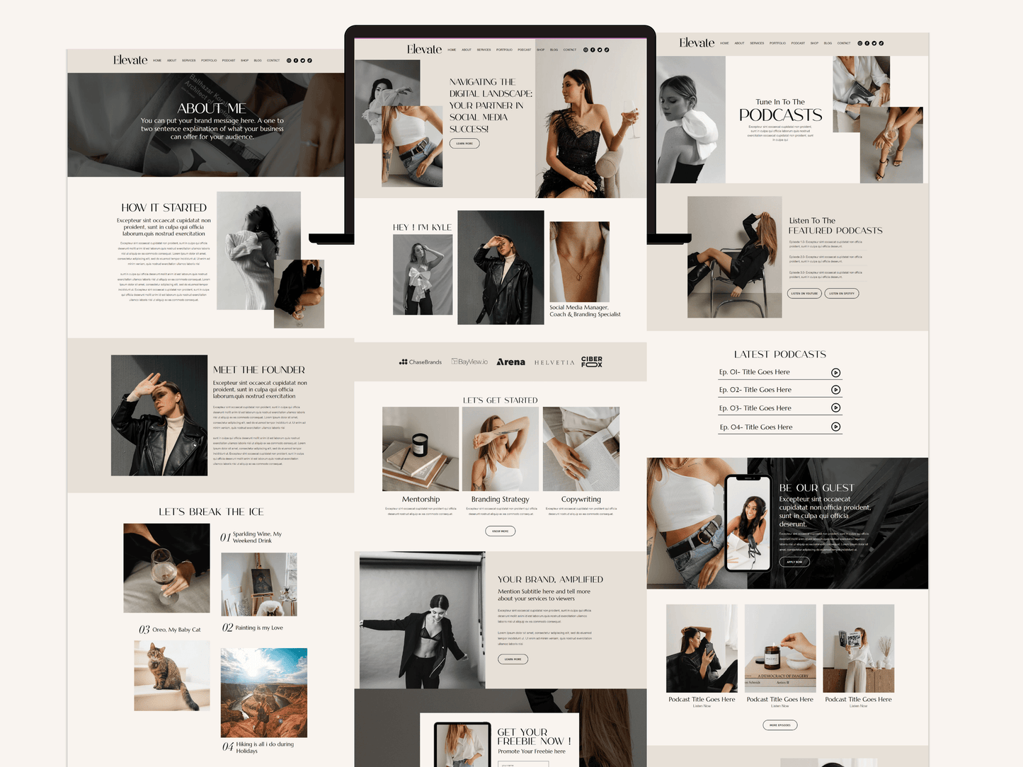Premium Wix Website Template - Advertfox