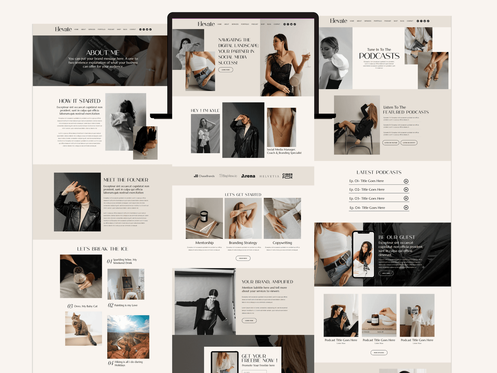 Premium Wix Website Template - Advertfox