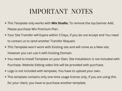 Noya Atelier Premium Wix Studio Website Template