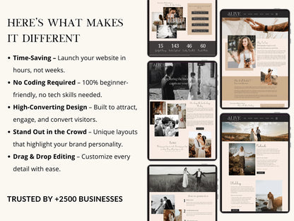 Elegant Wix Website for Wedding Photographer