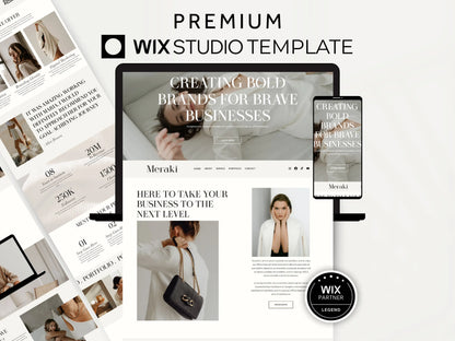 Minimal One Page Wix Studio Website Template