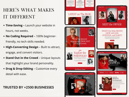 Bold Wix Studio Website Template for Social Media Manager - Advertfox