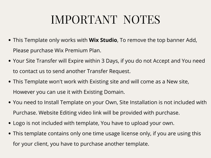 Modern Wix Studio Website Template