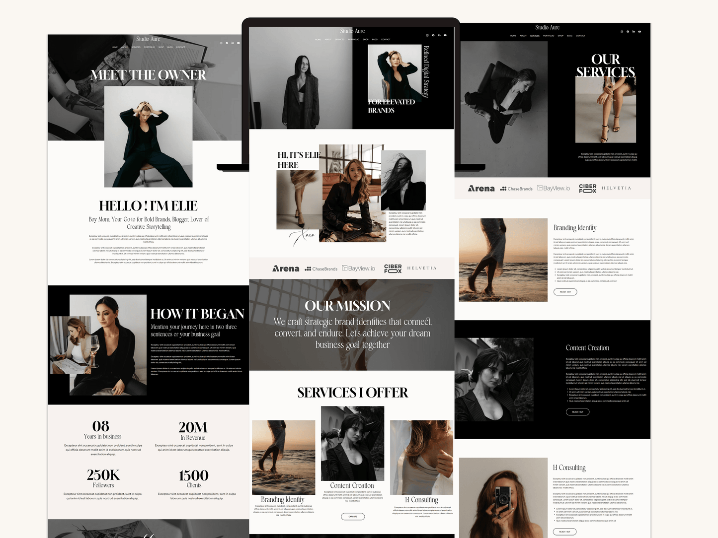 Elegant Wix Studio Website Template