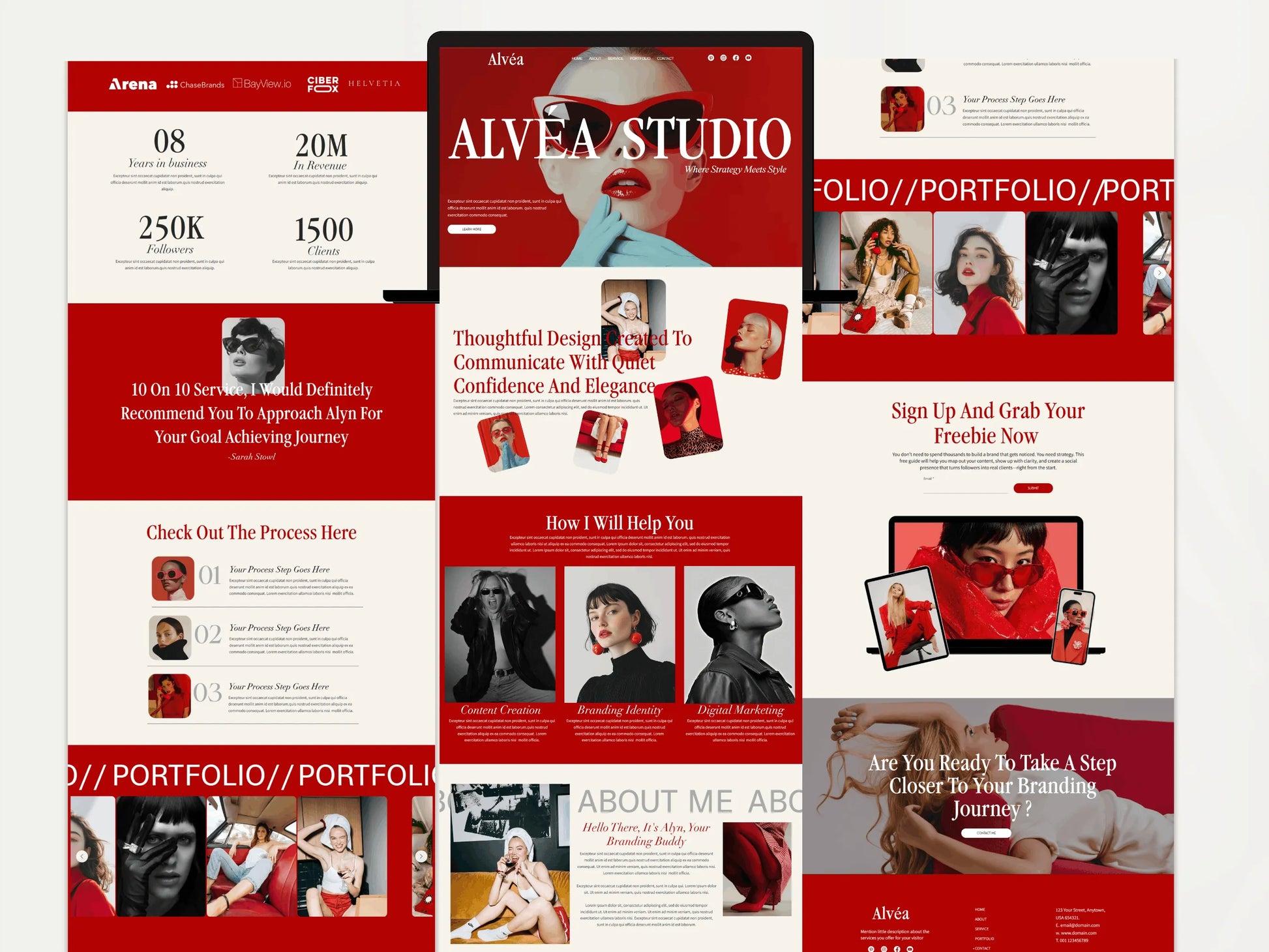 Bold Wix Studio Landing Page Template for Creatives - Advertfox