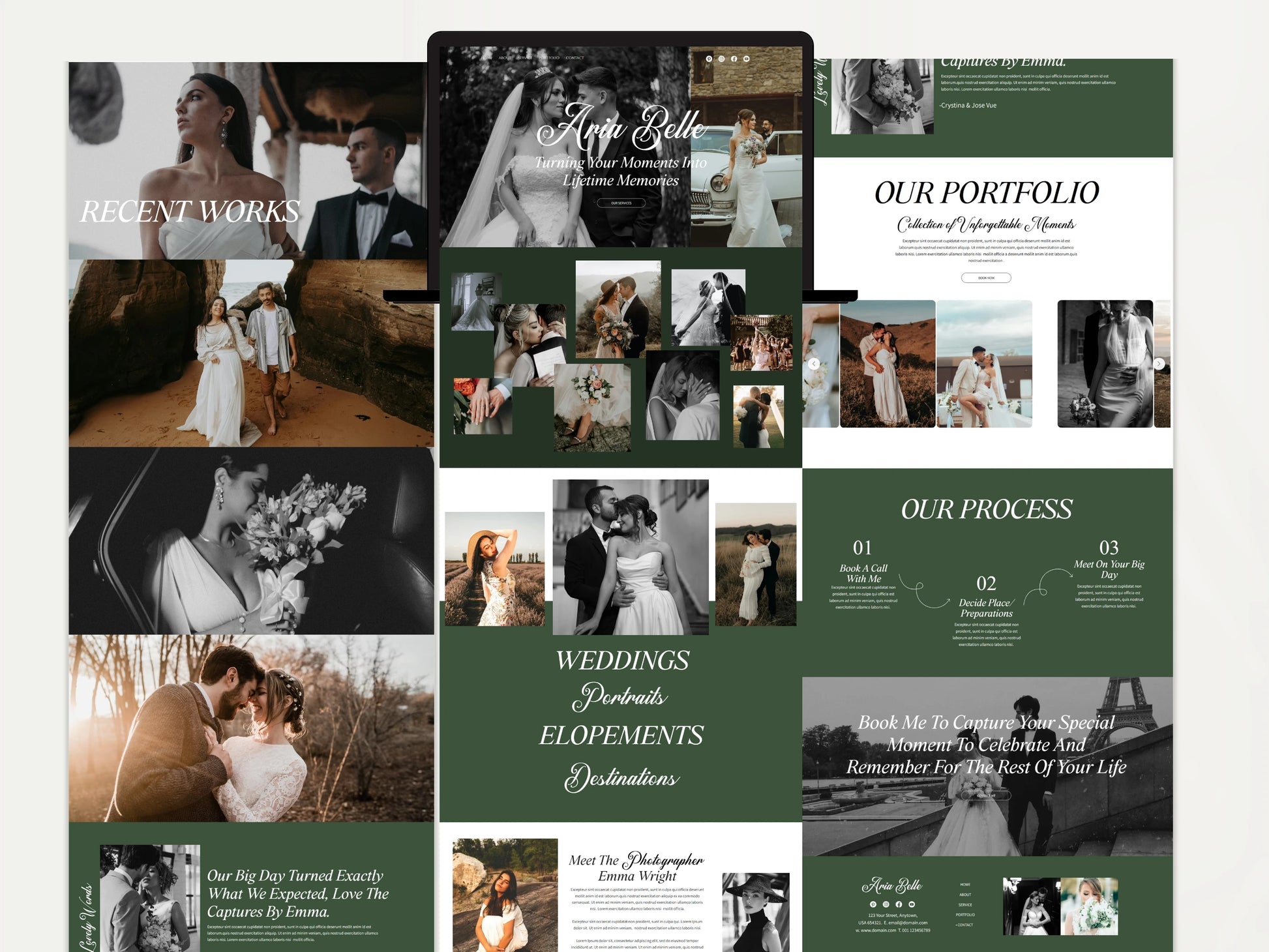 Wix Studio Website Template for Wedding Photographer - Advertfox