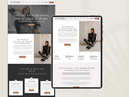 Modern Wix Website Template for Coaches & Agencies - Advertfox