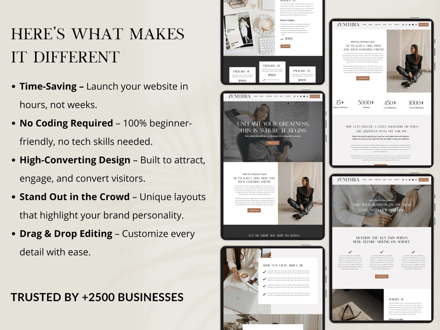 Modern Wix Website Template for Coaches & Agencies - Advertfox