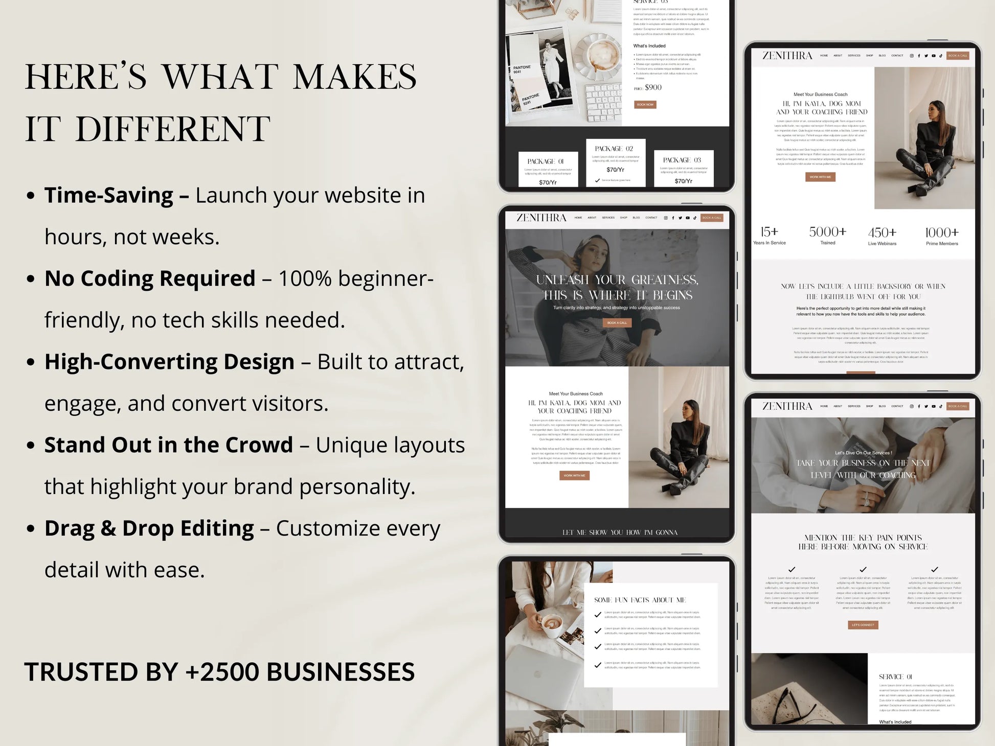 Modern Wix Website Template for Coaches & Agencies - Advertfox
