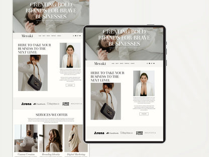 Minimal One Page Wix Studio Website Template