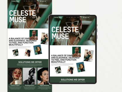 Bold One Page Wix Studio Website Template