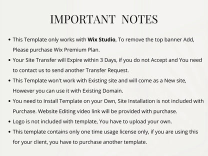 Bold One Page Wix Studio Website Template