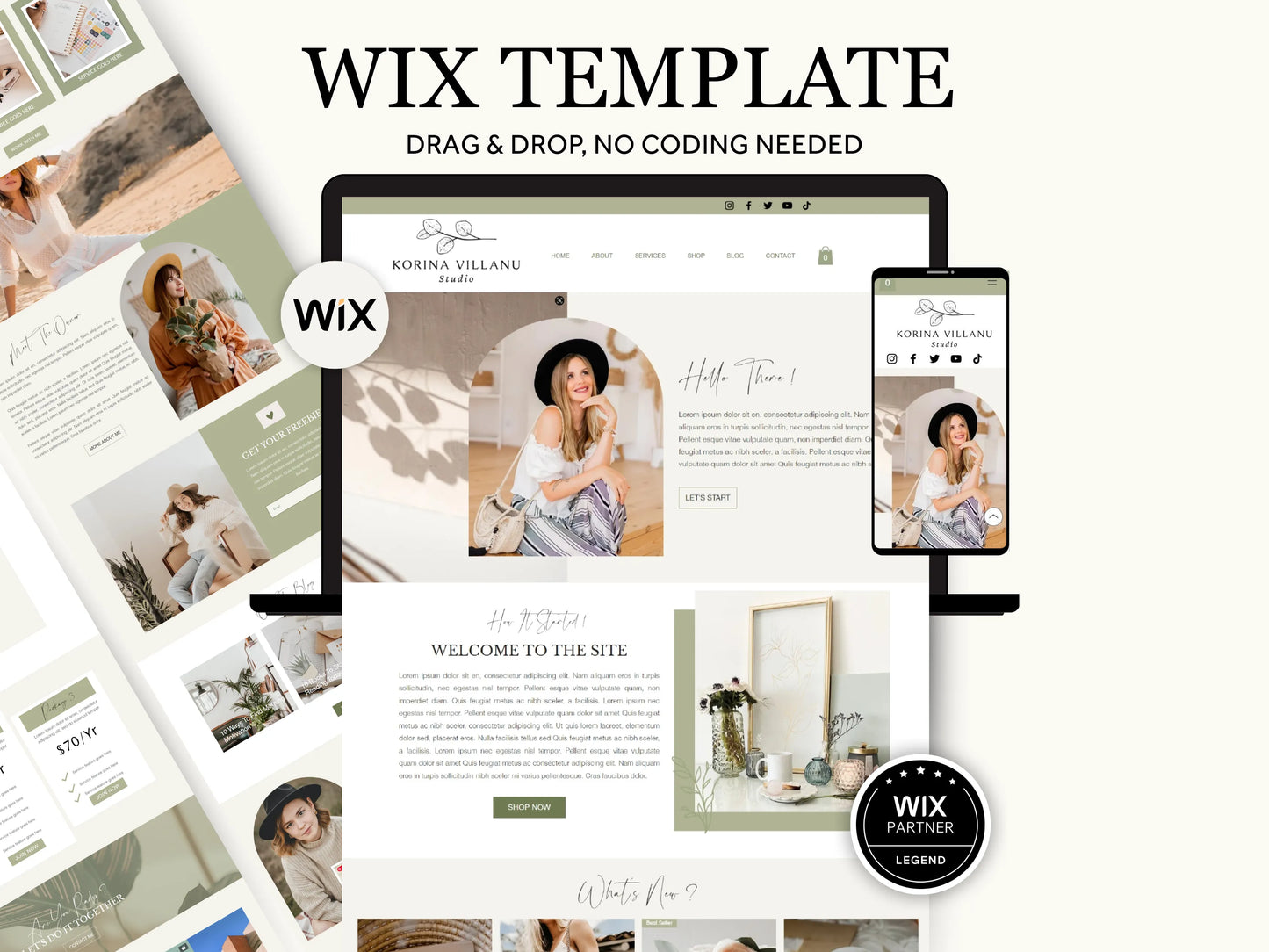 Elegant Wix Website Template For Coaches & Creative Agengency - Advertfox